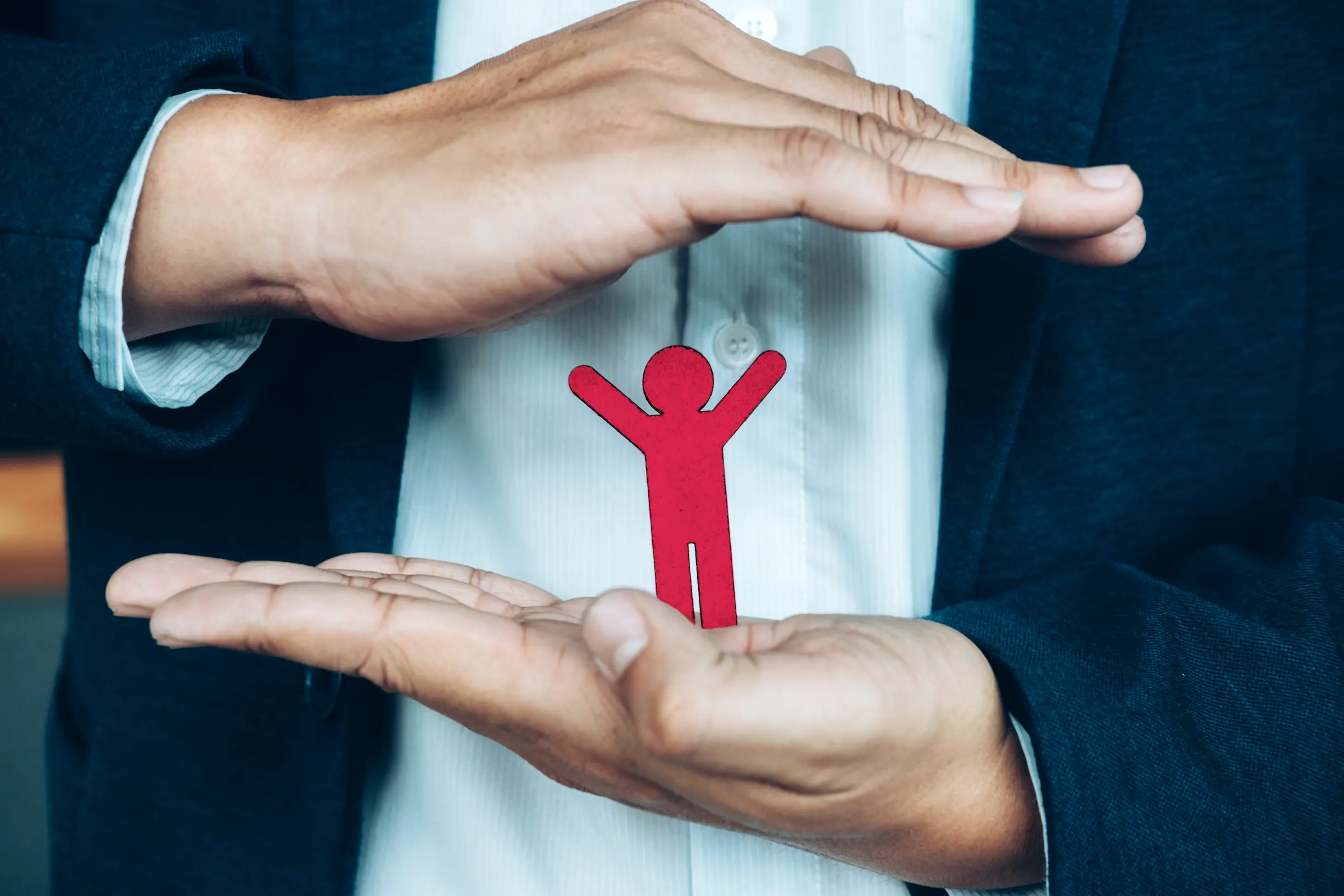 a laptop with a graphic showing employee benefits